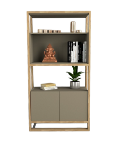 COLUMNA 2 PUERTAS 4207 OLMO FINLANDES COMBINADO CON GRIS CUBANITA TABLES