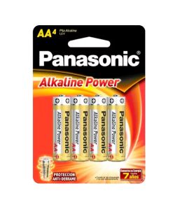 PILA ALKALINE AA BLISTER X4 PANASONIC