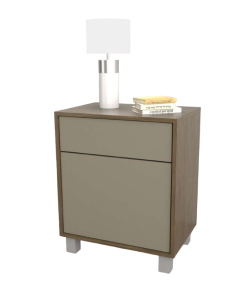 MESA DE LUZ 6426 NOGAL COMBINADO CON GRIS CUBANITA TABLES