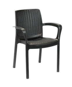 SILLA GUINEA ESTILO RATTAN GRAFITO VOSS