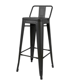 BANQUETA ALTA TOLIX NEGRA FT580001 GARDEN LIFE