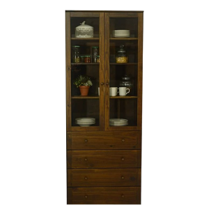 MODULO 80 PUERTAS DE VIDRIO LARGAS CEDRO MADEVIR