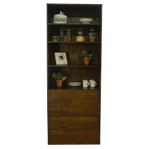 MODULO 80 C/ESTANTES Y CAJONES CEDRO MADEVIR