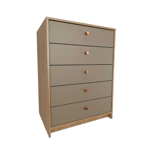 CHIFONIER 6058 OLMO FINLANDES COMBINADO CON GRIS CUBANITA TABLES