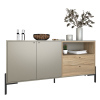 BAHIUT 4253 GRIS CUBANITA COMBINADO CON OLMO FINLANDES TABLES