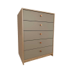 CHIFONIER 6058 OLMO FINLANDES COMBINADO CON GRIS CUBANITA TABLES