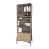 ESTANTERIA 4256 GRIS CUBANITA COMBINADO CON OLMO FINLANDES TABLES