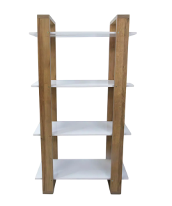 ESTANTERIA WOODLIKE 323081 ROBLE MIEL COMBINADO CON BLANCO GACELA