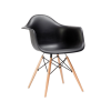 SILLON EAMES NEGRO PATA MADERA F901501 GARDEN LIFE
