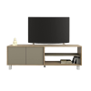 RACK DE TV 4100 OLMO FINLANDES COMBINADO CON GRIS CUBANITA TABLES