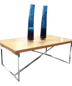 MESA CENTRO KATHY 60060121 1.20X0.60 CROMADA ADAMOBILI