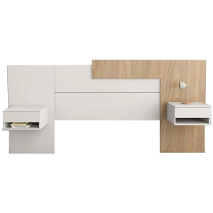 RESPALDO FUNCIONAL 6446 OLMO FINLANDES COMBINADO CON EVEREST TABLES