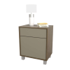 MESA DE LUZ 6426 NOGAL COMBINADO CON GRIS CUBANITA TABLES