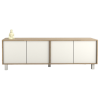 RACK DE TV 4101 OLMO FINLANDES COMBINADO CON EVEREST TABLES