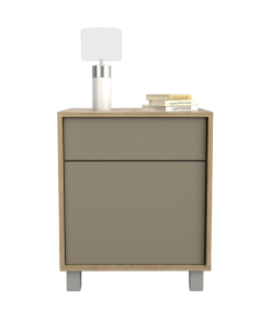 MESA DE LUZ 6426 OLMO FINLANDES COMBINADO CON GRIS CUBANITA TABLES