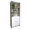 ESTANTERIA PUERTAS BAJAS 3036 OLMO FINLANDES COMBINADO CON EVEREST TABLES