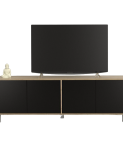 RACK DE TV 4101 OLMO FINLANDES COMBINADO CON NEGRO TABLES