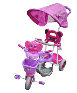 TRICICLO MUSICAL 4012/17 CON BARRAL Y CAPOTA LATAPY