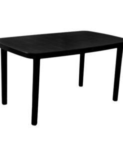 MESA MARGARITA 1.40X0.80 NEGRA VOSS