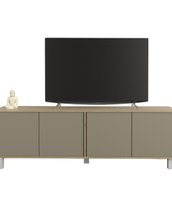 RACK DE TV 4101 OLMO FINLANDES COMBINADO CON GRIS CUBANITA TABLES