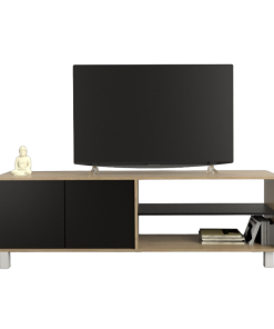 RACK DE TV 4100 OLMO FINLANDES COMBINADO CON NEGRO TABLES