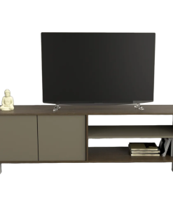 RACK DE TV 4100 NOGAL COMBINADO CON GRIS CUBANITA TABLES