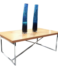 MESA CENTRO KATHY 60060121 1.20X0.60 CROMADA ADAMOBILI