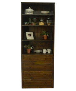 MODULO 80 C/ESTANTES Y CAJONES CEDRO MADEVIR