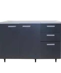 BAJO MESADA 3006 1.40 BLANCO COMBINADO CON GRIS GRAFITO PLATINUM