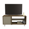 RACK DE TV 4102 NOGAL COMBINADO CON GRIS CUBANITA TABLES