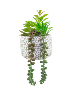 PLANTA CON MACETA 12X35 LON1235PM VELVET DECO