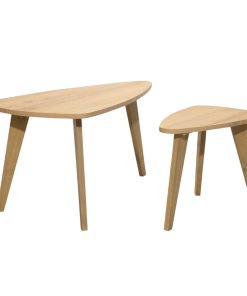 MESA LIVING OVAL X2 372020 ROBLE MIEL GACELA