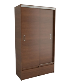 PLACARD 6406 PUERTAS CORREDIZAS 1.20MT CAOBA TABLES