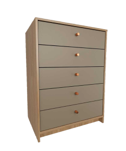 CHIFONIER 6058 OLMO FINLANDES COMBINADO CON GRIS CUBANITA TABLES