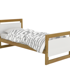 CAMA 1 PLAZA TEEN ROBLE/BLANCO PERGAMINO MUEBLES