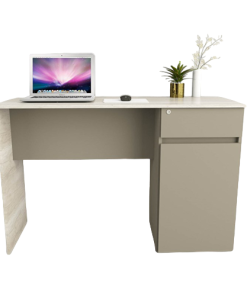 ESCRITORIO 3045 1.16MT NEVADO COMBINADO CON GRIS CUBANITA TABLES