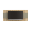 PANEL DE TV 1044 OLMO FINLANDES COMBINADO CON GRIS CUBANITA TABLES