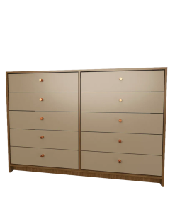 CHIFONIER 6059 NOGAL COMBINADO CON GRIS CUBANITA TABLES