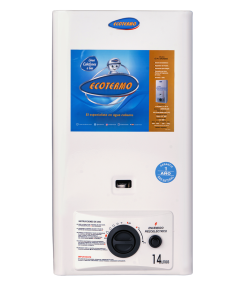 CALEFON IONIZADO 14 LITROS GAS ENVASADO ECOTERMO